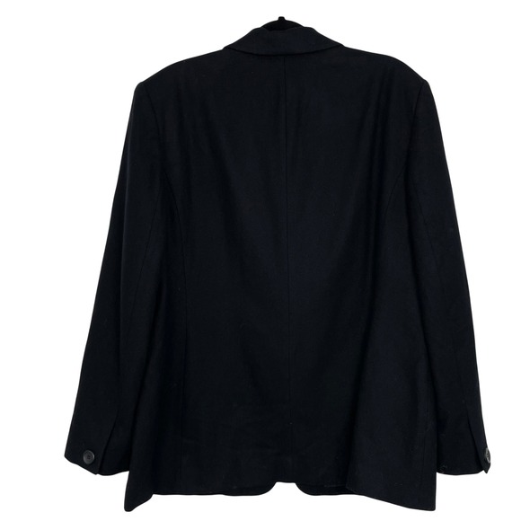 Pendleton Women's Black 100% Virgin Wool Classic Blazer Jacket Size 16 - Picture 11 of 12